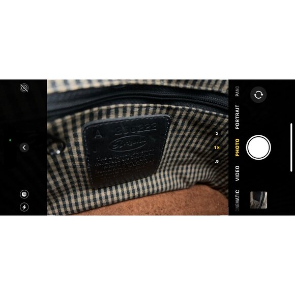 Vintage Brighton Pebble Leather Bucket Shoulder Bag Tan Black - Picture 7 of 15